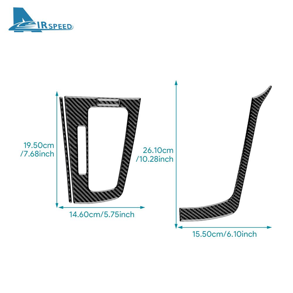 Riktigt mjuk kolfiberdekal för Ford Focus SE ST MK3 2012 2013 2014 LHD RHD Bilväxellåda Rampanel Dekorations Tillbehör