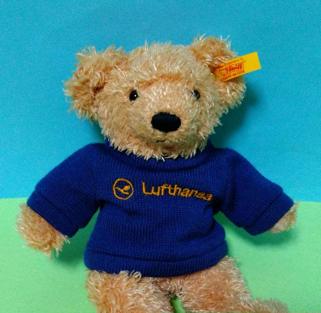 [USED] Steiff Lufthansa Collaboration Teddy Bear Plush Toy Bear