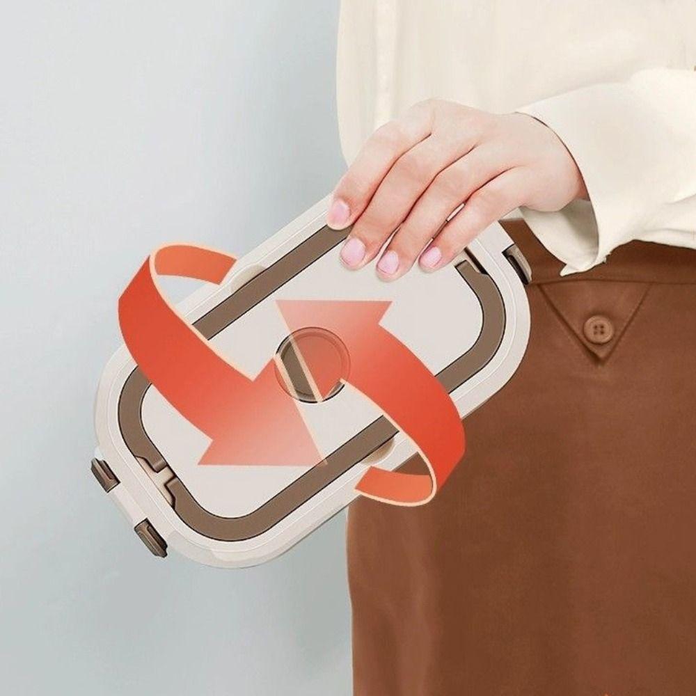 Leakproof Stainless Steel Food Box Divided Food Container Portable Meal Box  Outdoor Camping