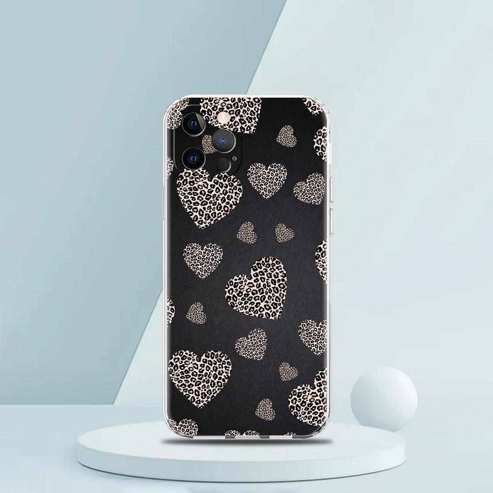 Gold Pink Rose Glitter Hearts Luxury Phone Case For iPhone 16 15 14 13 12 11 Pro Max XS X XR SE 7 8 Plus Silicone Clear Cover