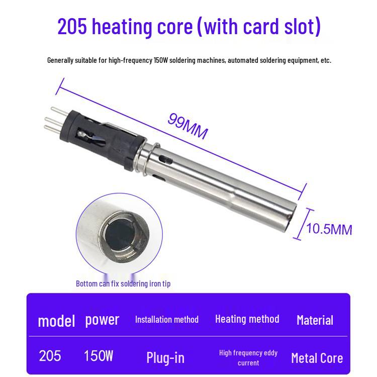 90W 203H/205H High-Frequency Soldering Iron Heating Core & Wire Accessory for Soldering Stations