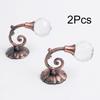 2Pcs Curtain Hook Hook Holder Home Decor Curtain Tie Window Accessories Fashion Wall Mounted Crystal Holdback European Style