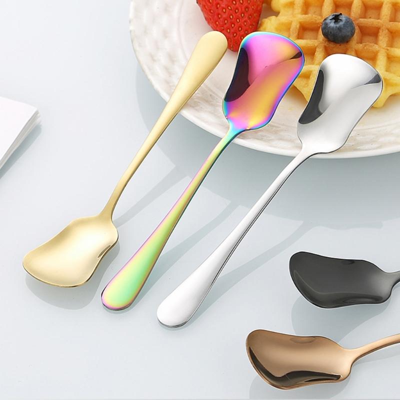 Gourd Shape Head Stainless Steel Small Shovel Spoon For Serving Ice Cream Yogurts And Other Sweet Dessert Treats