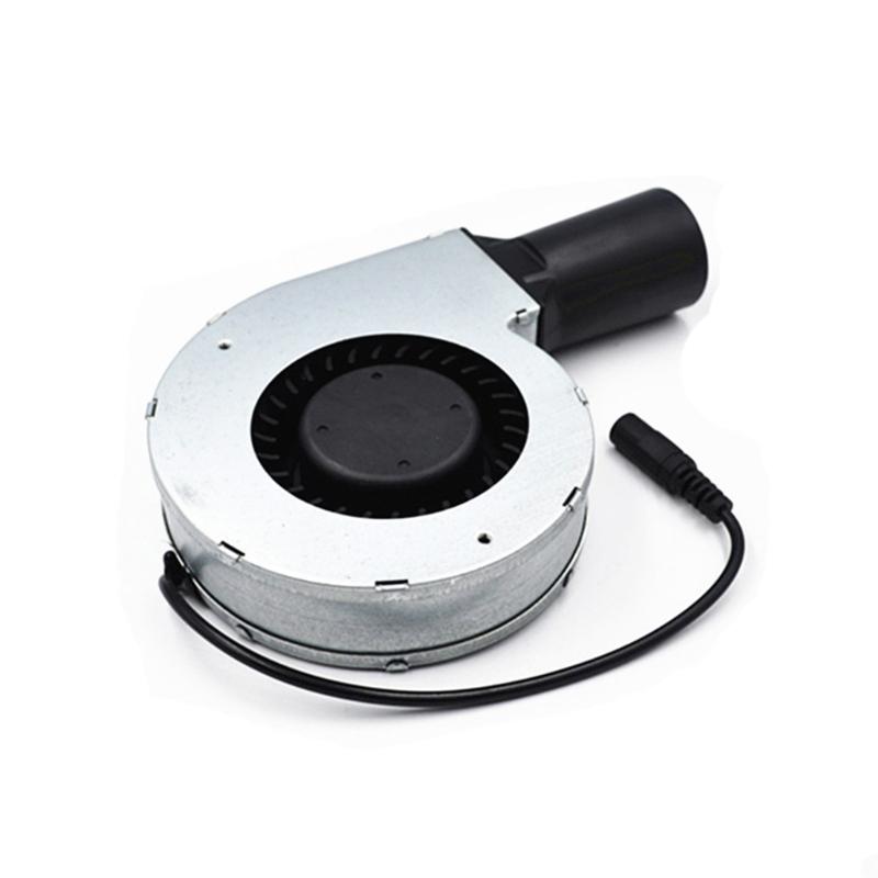 Ventilator pentru grătar 11028 Suflantă DC12V 2.0A Debit mare de aer 5000RPM 110V 220V-AC Ventilator alimentat Controller de viteză variabilă 3,8 cm Conductă de aer