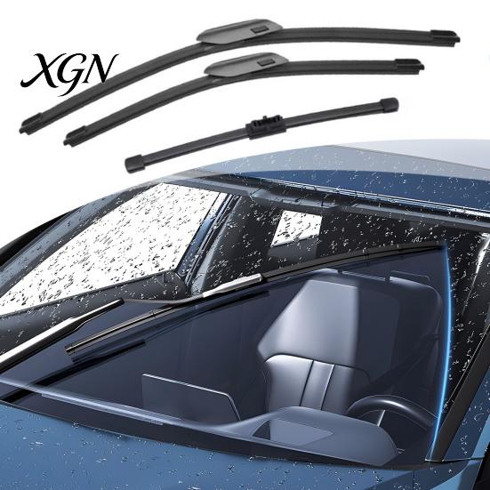All Weather Wipers 10/19/24 Inch Wiper Blades Set for Haval H6 2021-2022, 2Pcs Front Streak Free & 1Pc Rear Wiper, Beamless Quiet Direct Fit