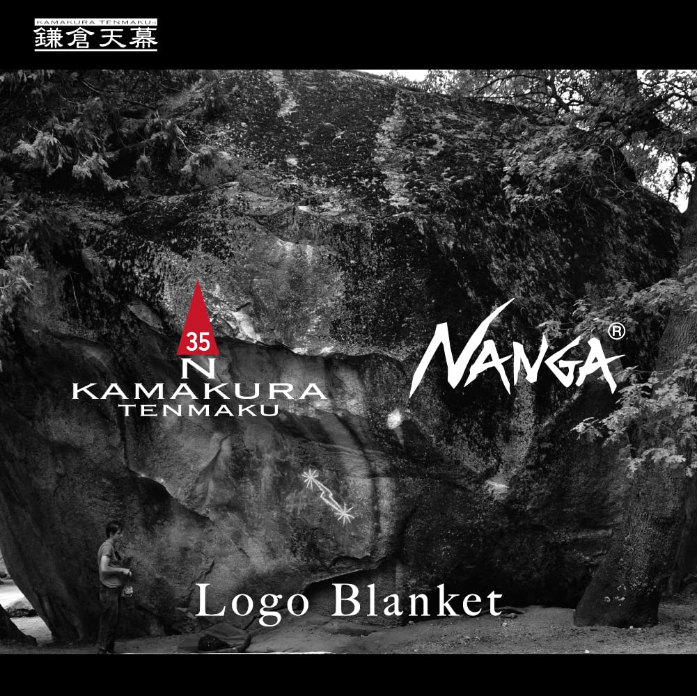 Kamakura Tenmaku Logo Blanket NANGA Kamakura Tenmaku Multifunctional Outdoor Blanket Towel Poncho Throw Camping Large Cold Protection Warm Gift