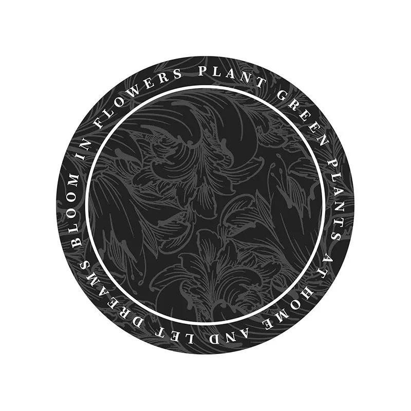 Elegant American Style Floral PU Leather Placemats Heat-Resistant Waterproof Durable Table Mats Dining Room Kitchen