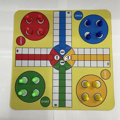 Plastik Uçan Satranç Ludo Mouse Pad Satranç Tahtası 24Cm Set Yaklaşık 110G