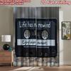 2D Flat Photography Backdrop Popular Party Backdrop Cassette Life Message 100% Polyester Festive Backdrops Perfect for