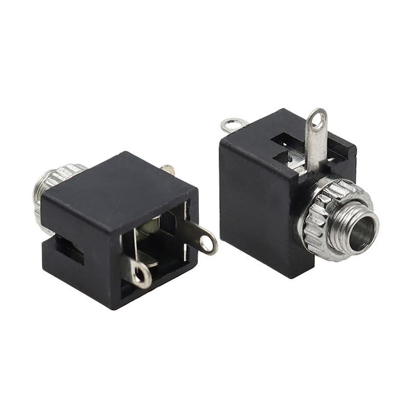 10Pcs 2.5/3.5Mm Pj301 Female Audio Connector 3 Pin Dip Headphone Jack Socket Mono Channel Pj-301M Pj301M Pj-201