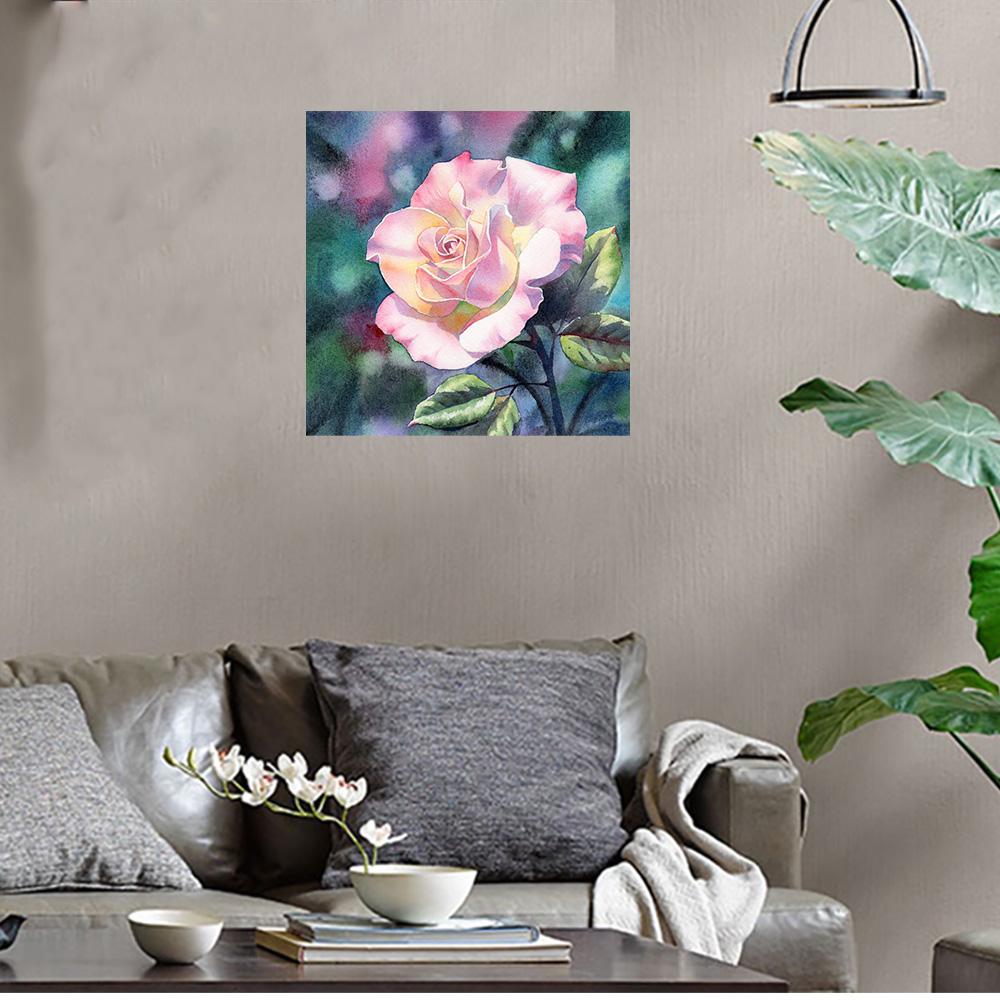 5D DIY Diamond painting Romantic flowers full diamond square/round diamond embroidery cross-stitch set home wall decorative art