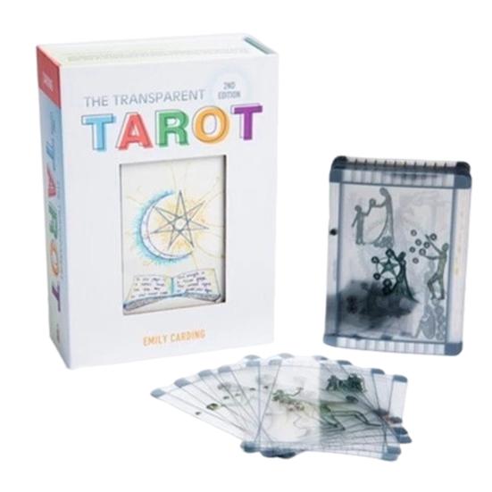 Transparent Tarot Deck Clear Tarot Cards Set Classic Tarot Learning Deck Fortune
