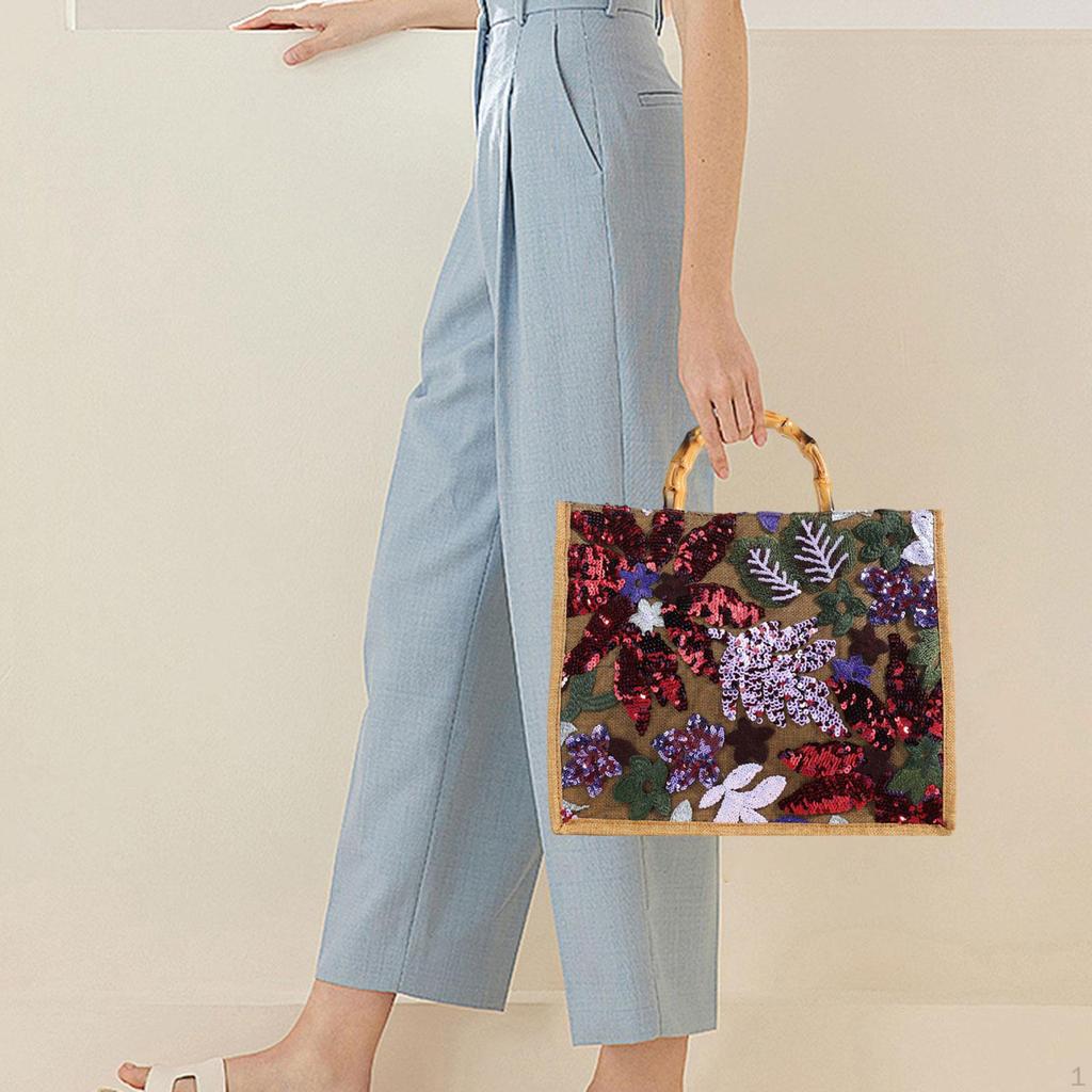 Women Top Handle Bag Casual Summer Beach for Holiday Wedding Party Commuting