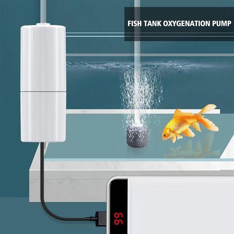 Portable USB Aquarium Air Pump:Mini Oxygenator for Fish Tanks and Aquatic Accessories