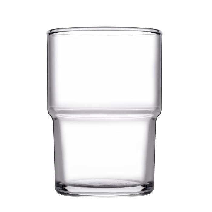 Verre à eau - Was Germany - H 92 mm - Diamètre 55 mm - Verre plat - Compatible lave-vaisselle