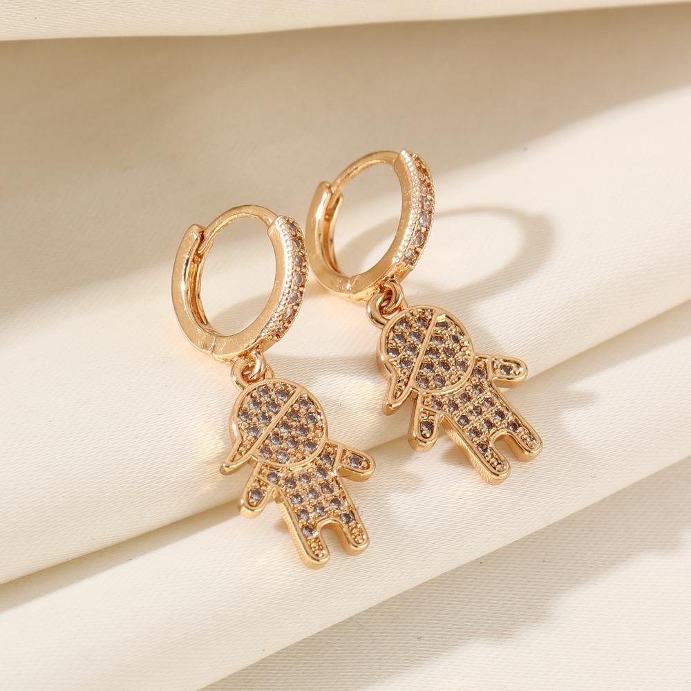 

1 пара милых серег-подвесок для женщин с кубическим цирконием, аксессуары для повседневной носки, свадьбы, вечеринки