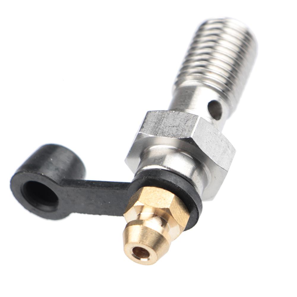 Motorcycle Accessories Brake Bleed Screw Banjo Bolt M10*1.25mm /1.0mm Oil Nozzle Throat Air Release Brake Caliper Cylinder Screw
