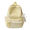Schoolbag Korean Ins College Wind Polka Dot Premium Sense School Bag Niche Student Cute Backpack Junior High School New Backpack