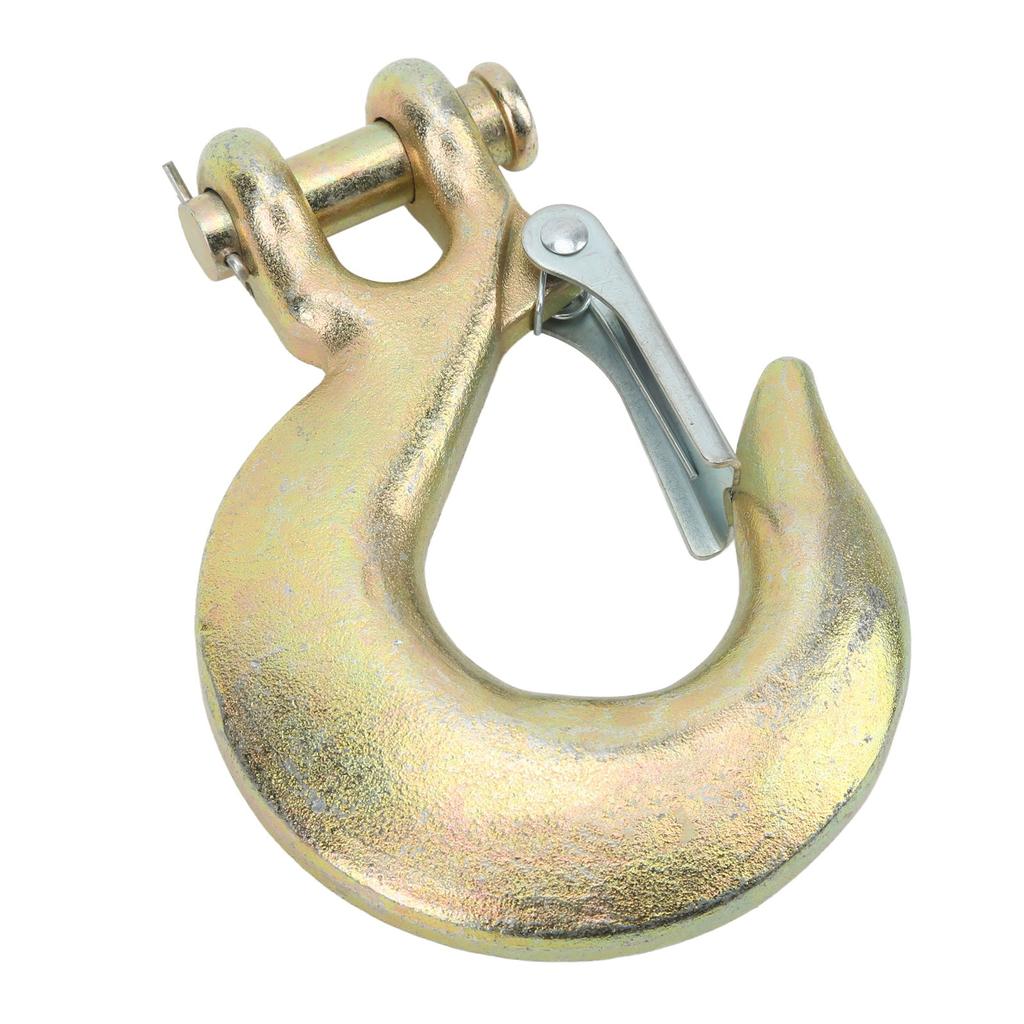 Slip Hook Thicken Alloy Steel High Temperature Quenching 13500lbs Heavy Duty Grab Hook for Port Transportation 5 8in