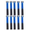 10pcs/set Reusable Fishing Rod Tie Holder Strap Suspenders Fastener Hook Loop Cable Cord Tie Belt Fishing Tackle Box Accessories