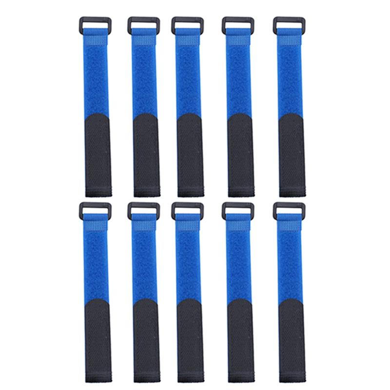 10pcs/set Reusable Fishing Rod Tie Holder Strap Suspenders Fastener Hook Loop Cable Cord Tie Belt Fishing Tackle Box Accessories