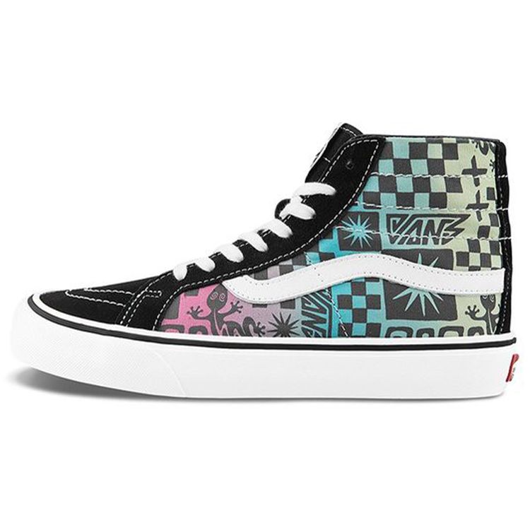 Vans Sk8 Checkerboard Casual High-Top Skate Shoes Unisex Sneakers Multicolor-Gradient VN0A4UWN42K