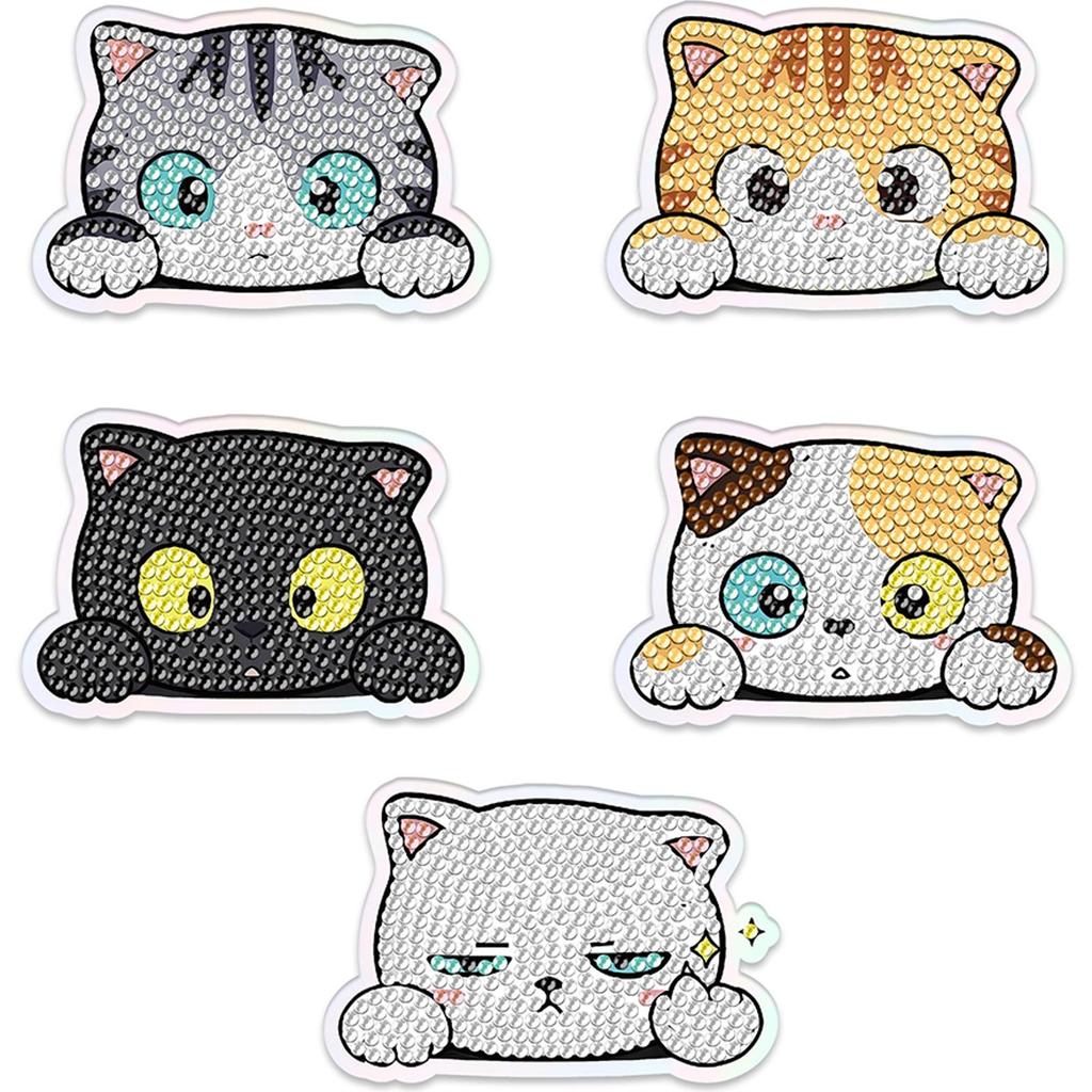 5Pcs Diamond Painting Refrigerator Magnets Animal Diamond Art Kits Diamond Painting Kits DIY Art Crafts for Adults Beginners