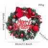 30cm Christmas Wreath with Pine Cones & Ornaments for Window Decoration