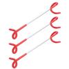 3Pcs Outdoor Tent Camping Multifunction Steam Light Hook Sshaped Hanger Twoway Hook Red