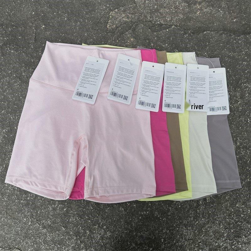 Women's High-Waist Double-Sided Brushed Cycling Yoga Shorts | Breathable, High Elastic, Anti-Exposure 4-Point Design