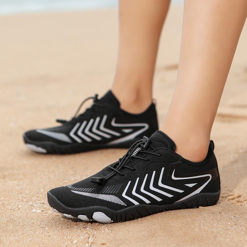 

2025 обувь с пятью пальцами для пар, обувь для плавания, пляжа, дайвинга, для бега по ручьям на открытом воздухе, фитнеса, альпинизма, мужская обувь 46 черный серый