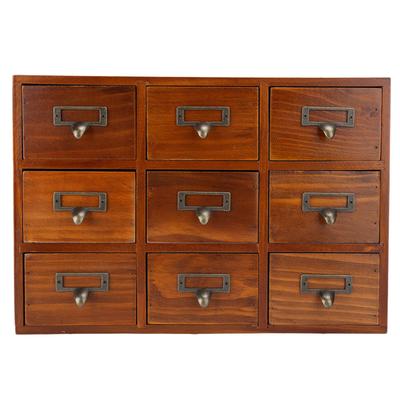 Vintage Drawer Multi Layer Wooden Desktop Storage Box Antique Jewelry Box Birthday Gift(504201 )