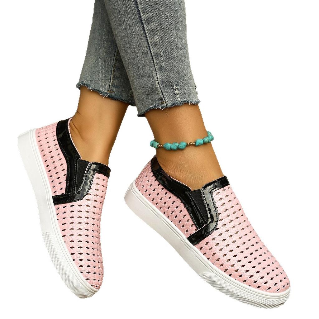 Spring Summer 2026 Fashion Women Slip on Platform Plus Size Shoes for Women 36-43 Flats Sneakers Casual Zapatos De Mujer
