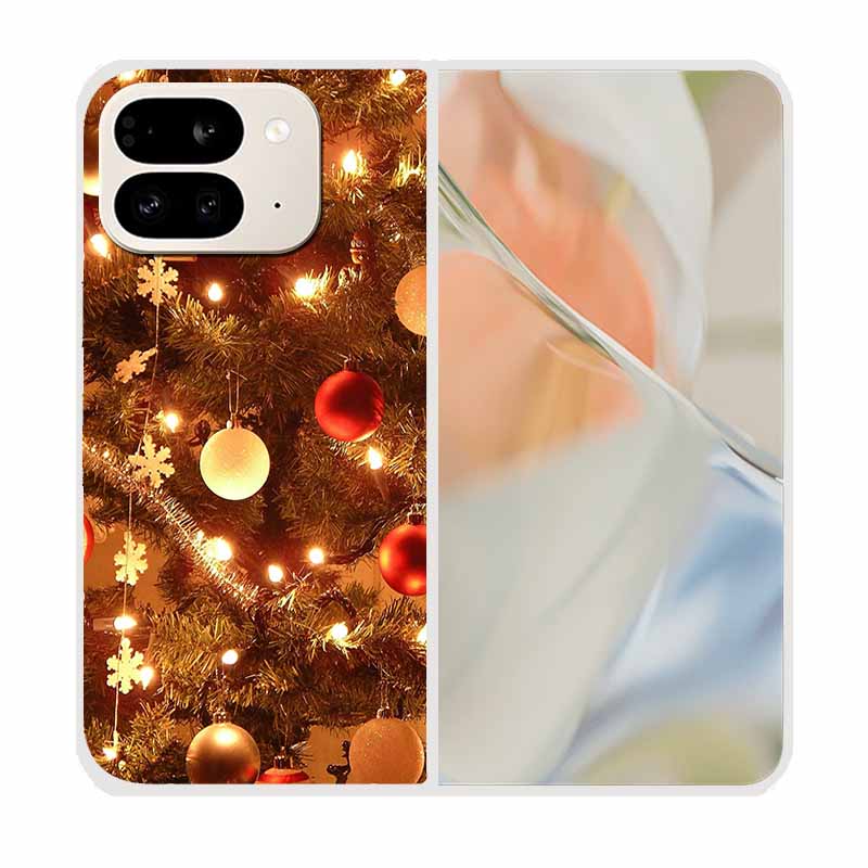 For Google Pixel 9 Pro Fold Case Pixel Fold Christmas Cute Clear Hard Plastic PC Phone Back Cover For Google Pixel9 Pro Fold 5G