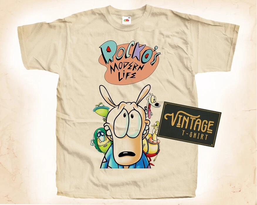 

Rocko s Modern Life V1 T SHIRT Tee Movie Poster Vintage Natural sizes S to 5XL 4XL