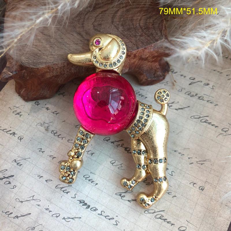 

Французька середньовічна собака велика бджола скляна брошка прикраса перебільшена нейтральна брошка з комахою страз значок подарунок