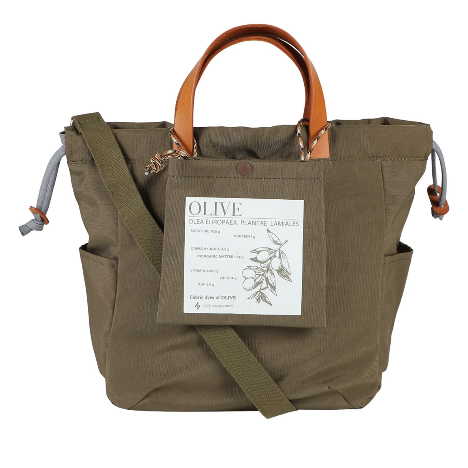 

Сумка Sea EARTHY OLIVE на шнурке, сделанная в Японии, сумка-тоут 2WAY из натуральной кожи, экологически чистый нейлон [CIE], сумка TOTEBAG-S для мужчин и женщин