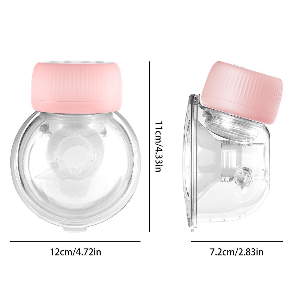 2 Pack Hands Free Wearable Breast Pump with 4 Modes 12 Levels 10 Minutes Auto Stop Portable Breast