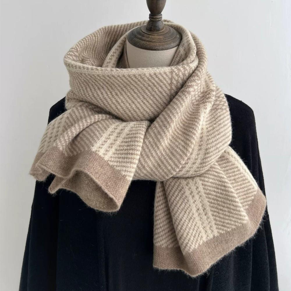 All-Match Design Knitted Neck Warmer Soft Knitted Fashion Scarf Versatile Scarf For Men Women