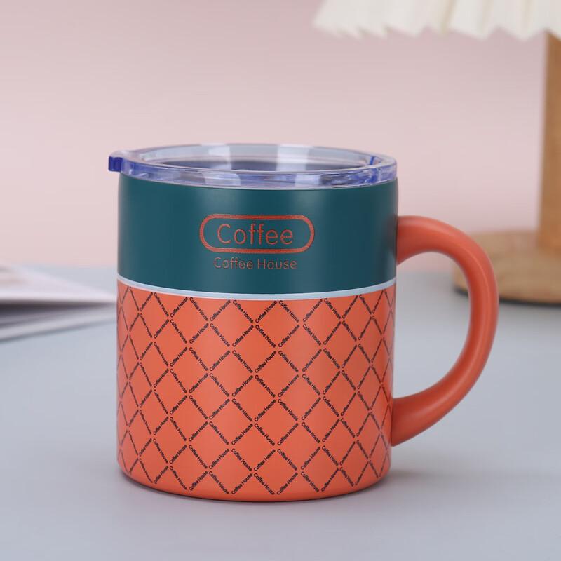 Shangqi Stainless Steel Striped Insulated Coffee Mug