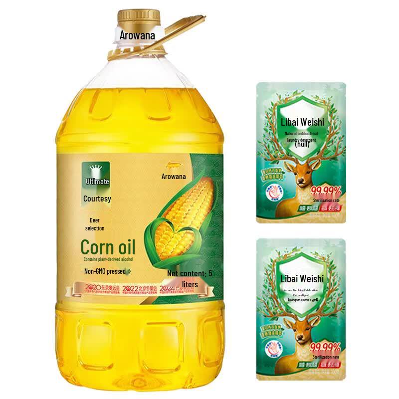 Arowana Rainforest Camellia Laundry Detergent & 5L Corn Oil Bundle