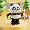 Plastic Funny Panda Toy Skateboarding Action Sports Panda Ornament Novelty Mechanical Toy  Children
