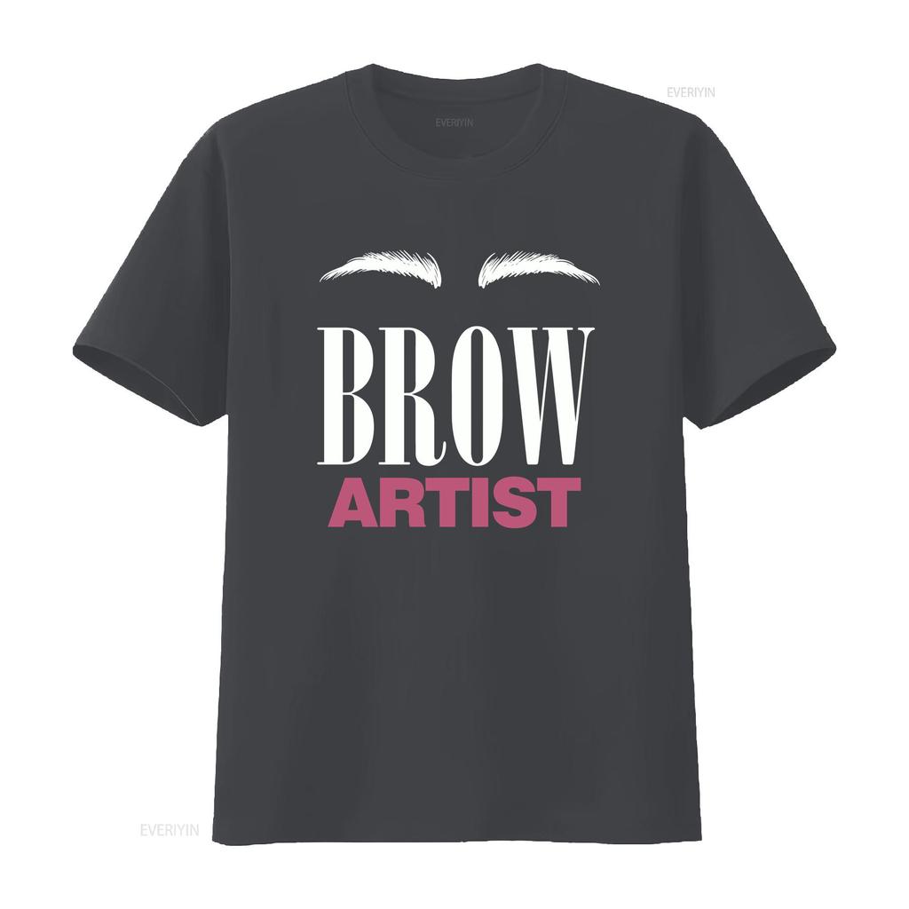 Brow Artist Eyebrow T Shirt Lovers Beauty Cosmetics Estheticians Micro Blading Vintage Washed Graphic Versatile Stretched