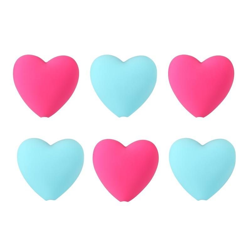 6pcs/set Knitting Needle Point Protectors Point Needle Stoppers Heart Shaped Stitches Stoppers Needle Caps Knitting Accessories