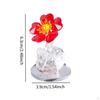 Flower Art Transparent Statue Craft for Centerpiece Living Room Meeting