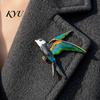 Swallow Suits Brooch Pin for Women, Enamel Oil Dripping Bird Lapel Badge Pin, Decorative Alloy Coats Dresses Scarves Shirts