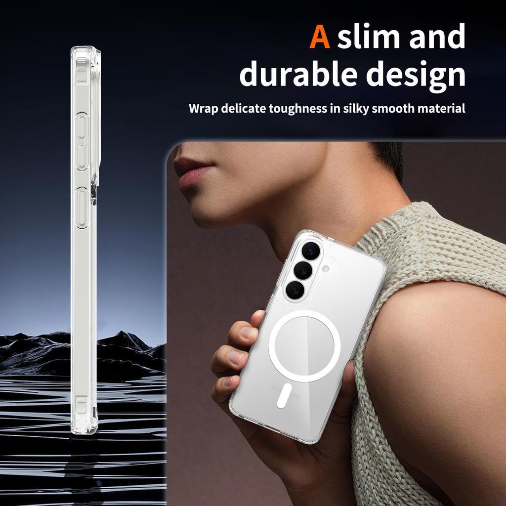 Scratch-Resistant Magnetic Transparent Case for Samsung S26 Ultra/S25 Plus - Drop-Proof Protective All-Inclusive Cover A57