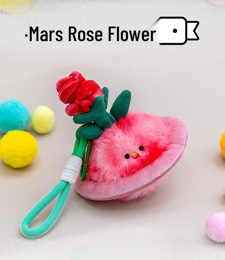 Planet Baby Plush Keychain - Cute Vegetable Pendant for Girls