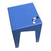 Stackable Plastic Stool, Lightweight, for Outdoor Use (Blue, 1)