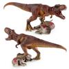 Realistic Pvc Jurassic Dinosaur Model Toy Featuring T-rex Stepping On Triceratops